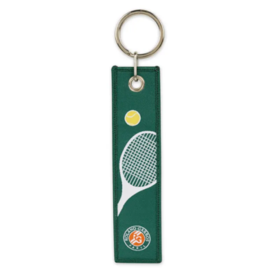 PORTE CLES TISSU RAQUETTE ROLAND GARROS