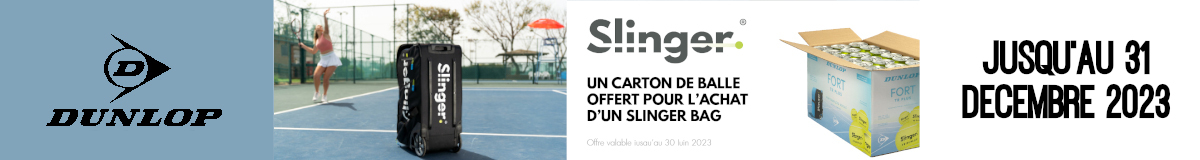 Promotion slingerbag carton de balles offert dunlop